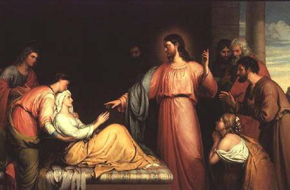 Christ Healing Simon Peter's Mother-in-Law by John Bridges